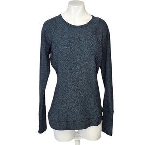 Lululemon Womens Cypress Kiss Long Sleeve Top, Pullover, Heathered Green, Size 8
